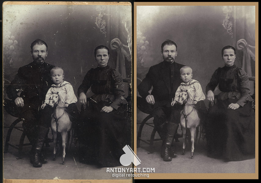 retouching old family photos