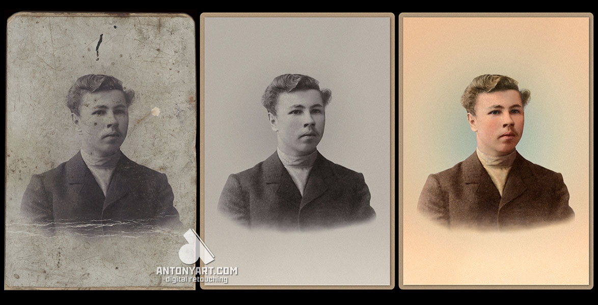 restoration and coloring of old photos
